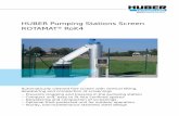 HUBER Pumping Stations Screen ROTAMAT® RoK4 · e Press zone for the compaction of screenings to up to 40 % DS f Discharge chute Clogged pumps caused by the solids within the medium