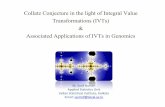 Collatz Conjecture in the light of Integral Value Transformations …hmg/HMG_files/ASU_Lecture_Sarif.pdf · the settlement of Collatz Conjecture in the sense that we may get some