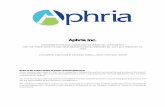 Aphria-Q3 2017 FS · CONDENSED INTERIM CONSOLIDATED FINANCIAL STATEMENTS FOR THE THREE MONTHS AND NINE MONTHS ENDED FEBRUARY 28, 2017 and FEBRUARY 29, 2016 (Unaudited, expressed in