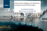 Cleaner Fuels in shipping or are Climate and Cost better ... · Lindstad, Elizabeth. 2017. Cost Factors –Analysis of alternative Sulhpur abatetment options in maritime shipping