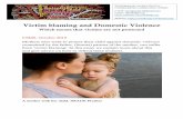 Victim blaming and Domestic Violence - WordPress.com · 2019-10-21 · it can happen that the children are again exposed to violence between the offender and their stepparent (Hardesty,