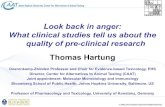 Look back in anger: What clinical studies tell us about the quality … · Look back in anger: What clinical studies tell us about the quality of pre-clinical research . The Bernice