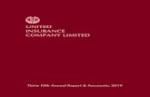 Thirty Fifth Annual Report & Acccounts: 2019 · NOTICE OF THE 35TH ANNUAL GENERAL MEETING Notice is hereby given that the 35th Annual General Meeting of United Insurance Company Limited