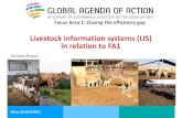 Livestock Information systems (LIS) in relation to FA1 · Vietnam Milk, meat 2010 Exclusively (depends) Farm chain FAO-AGAL Animal production system parameters (production, structure,