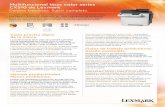 Multifuncional láser color series CX510 de Lexmarkcopiadoraslexmark.com.mx/.../2014/06/Lexmark-CX510de_1.pdf · 2014-09-17 · imprima además documentos a color de 1 página en