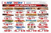 Prices in this ad good Monday, June 29 thru Sunday, …No Sales To Dealers At These Prices. Ad #27 SAV-WAY CARTHAGE - Page 1 Prices in this ad good Monday, June 29 thru Sunday, July