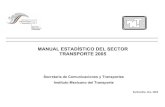 MANUAL ESTADÍSTICO DEL SECTOR TRANSPORTE 2005 · Presentación Manual Estadístico del Sector Transporte 2005 II Instituto Mexicano del Transporte El capítulo 6 comprende información