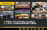RELATIONS AVEC LES UNIVERSITÉS - Kiewit Corporation · la matière enseignée en classe grâce à l’utilisation des ... pratique, d’une visite virtuelle du projet et d’un accès