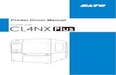 CL4NX Plus Printer Driver Manual - satoeurope.com · A printer driver is software that sends data created on a computer (documents and illustrations) to the printer and print it on