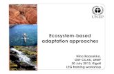 Ecosystem-based adaptation approaches - UNFCCC · 2013-09-13 · 2. Climate change adaptation policy and strategy strengthening - Revisions on existing national ecosystem management