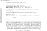 Separate Versus Combined Analysis of Phylogenetic Evidencedonoghuelab.yale.edu/...dequeiroz_annrevecolsyst95.pdf · SEPARATE VS COMBINED ANALYSIS 661 different ways). Bull et al argued