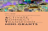 ENERGIZE OUR NEIGHBORHOODS ACTIVATE – CONNECT – … · Sept. 1 Oct. 1 Oct. 15 Applications accepted Oct. 15 – Jan. 15 SPRING Jan. 15 Feb. 15 March 1 Applications accepted March