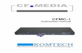 Bedienungsanleitung CFMC-1 V1027.03.06 ENGLISCH · RS 232 Port for CFMC-1 configuration. Ethernet port of CFMC-1 Clients Status-bar indicators of the IP-Clients. If a red LED is on,
