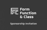 Form Function & Class Sponsorshipsponsor.formfunctionclass.com/2017.pdfForm Function & Class  function() & .class is the pioneering web design conference in the Philippines