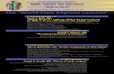 TH - 15TH The “World-Class Keynote Lectures”...The “World-Class Keynote Lectures” 5TH INTERNATIONAL CONGRESS AORTIC SURGERY AND ANESTHESIA “HOW TO DO IT” SAN RAFFAELE HOSPITAL,
