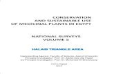 CONSERVATION AND SUSTAINABLE USE OF MEDICINAL PLANTS · PDF file Co-Principle Investigator: Prof. Dr. Mohamed El-Shanawany Cairo, Egypt 2016 NATIONAL SURVEYS VOLUME 5 CONSERVATION