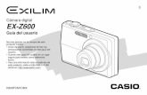 Cámara digital EX-Z600 - CASIO · Reproduciendo una película 130 Editando una película 131 Capturando una imagen fija desde una película ... Para insertar una tarjeta de memoria