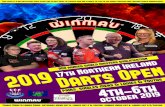 NI Darts Open 2019...SUNDAY MEN'S BDO CATEGORY B, LADIES CATEGORY D SCUEDULE 4m OCTOBER S LADIES PAIRS EVENT - REGISTER BEFORE 7.00pm 9.00 pm START. STARTS AFTER FIRST ROUNDS BEEN