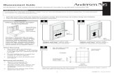 Installation Guide - Windows - Measuring for Tilt-Wash ... · PDF file Measuring Information: for Andersen® 400 Series Perma-Shield® Narroline® Double-Hung Window Conversion Kit