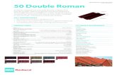 Product Data Seet Edition 082019/v1 50 Double …...50 Double Roman Product Data Seet Edition 082019/v1 50 Double Roman Size (overall) 418 x 330mm Minimum Pitch and Headlap Through