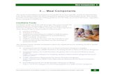 3 Meal Components - Connecticut · PDF file Meal Components 3 65 3 — Meal Components The lunch and breakfast meal patterns for grades K-12 have specific criteria for determining