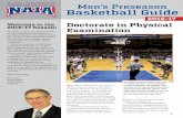 Men’s Preseason Basketball Guide · importance within the post. 1. Rebounding action. Of˜ cials should ... when the defense is playing man-to-man or a zone. When the defense is