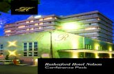 Rutherford Hotel Nelson Conference Pack€¦ · Nelson, New Zealand chanelle@rutherfordhotel.co.nz RUTHERFORD HOTEL, NELSON 113 ACCOMMODATION ROOMS AREA SQM THEATRE BOARDROOM CLASSROOM