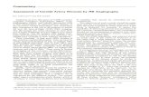 Commentary -------------------------------------------------- Assessment of … · 2014-04-14 · Commentary -----Assessment of Carotid Artery Stenosis by MR Angiography R.H. Ackerman1'2'3