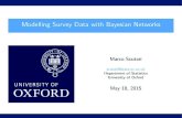 Modelling Survey Data with Bayesian Networks · Bayesian Networks Bayesian networks (BNs) [6, 13] are de ned by: anetwork structure, adirected acyclic graph G= (V;A), in which each