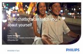 What chatbots can teach you about yourself · 2019-06-17 · Shop Support Promotions Household products Register product Lighting About Philips Health Automotive Mother & child Bulbs