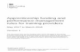Apprenticeship funding and performance …...4 11.4. Apprenticeship standards funding rules 2016 to 2017 Understanding the terminology P12. We use the term ‘apprenticeship’ to