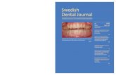 Posttidning Swedish Dental Journal · 2017-01-19 · e-mail: SDJ.tlt@tandlakarforbundet.se Bank: Skandinaviska Enskilda Banken Bankgiro: 404-4699 Postgiro: 45 86 34-3 Subscriptions