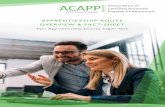 Apprenticeship Route Brochure - Accounts Payable · 2019-09-18 · APPRENTICESHIP FUNDING The ACAPP Apprenticeship Route offers employers the opportunity to train, develop and certify