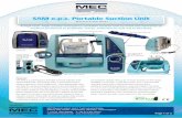 SAM e.p.s. Portable Suction Unit - MEC Medical · A high tech, high quality emergency portable suction unit to meet the demands of medical personnel in hospitals, wards, ambulances