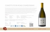 CONSTITUTION ROAD CHARDONNAY · CONSTITUTION ROAD CHARDONNAY The Harvesting took place on the 3rd of March 2016. Grapes were hand harvested at 25°B from selected premium vineyards.