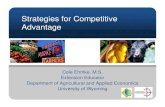 Strategies for Competitive AdvantageHow to Find Your Competitive Advantage • Successful ventures perform a variety of business functions well – Marketing, production, distribution,