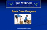 Back Care Program - Darcy Nat · 2018-03-26 · Chiropractic and Back Pain A group of chronic low-back patients who underwent chiropractic treatment showed higher pain relief and