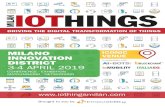 DRIVING THE DIGITAL TRANSFORMATION OF THINGS · DRIVING THE DIGITAL TRANSFORMATION OF THINGS In colocation with ICONIC VENUE CONFERENCE - EXHIBITION MATCHMAKING - NETWORKING MILANO