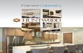 Framed Cabinetry - Huntwood · Requires knobs or pulls. A more modern look. Doors cover most of cabinet width, not height. With back-bevel, knobs are not necessary. 80% Waste An old-world