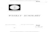WEEKLY Title: WEEKLY SUMMARY : Subject: WEEKLY SUMMARY : Keywords: Approved For Release 2008/09/29:
