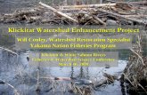 Klickitat Watershed Enhancement Project · Project actions target stream reaches and watersheds that support steelhead (Oncorhynchus mykiss; ESA- listed as “Threatened”) and/or