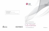 LG-E610v VDR Cover · Ghidul utilizatorului Quick Reference Guide LG-E610v P/N : MFL00000000 (1.0) ROMÂNĂ ENGLISH Informaţii generale