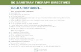southernsandtray.com · Your worst nightmare (either imagined or an actual dream) OUTHERN ANDTRAY INSTITUTE . 50 THERAPY DIRECTIVES BUILD A TRAY For couples: ... (i.e. depression,