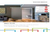 Ditec Civik EN Automation for interior sliding doors The ... · modern needs of interior architecture: they renew domestic and work environments with elegance, adding luminosity and