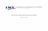 League of Women Voters of Wyoming · 2019-06-28 · We believe in the power of women to create a more perfect democracy. Nonpartisan Policy The League is proud to be nonpartisan,