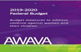 2019-2020 Federal udget€¦ · Watch’s ounting on hange guide to prevention monitoring.3 The funding to the specialist women’s ... Elder Abuse package Funding for the implementation