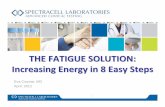 Edited THE FATIGUE SOLUTION Increasing Energy in 8 Easy Steps · menopause, male menopause, thyroid function, weight loss and overcoming fatigue. She is a member of The Endocrine