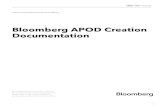 Bloomberg APOD Creation Documentation · PDF file INBB Help Page 1 A Bloomberg Professional Services Oﬀering Bloomberg APOD Creation Documentation Bloomberg's commitment to reducing