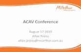 ACAV Conference - Childcare Alliance · Why culture matters . Why culture matters • Strategy gives direction; culture gives impetus • Ensures consistency and predictability around