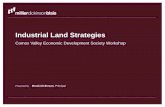 Industrial Land Strategies · Analysis Profile of Employment Lands Lands Supply Analysis Proposed Conversions ... Conduct a SWOT assessment Create a road map (“rules”) ... Identify